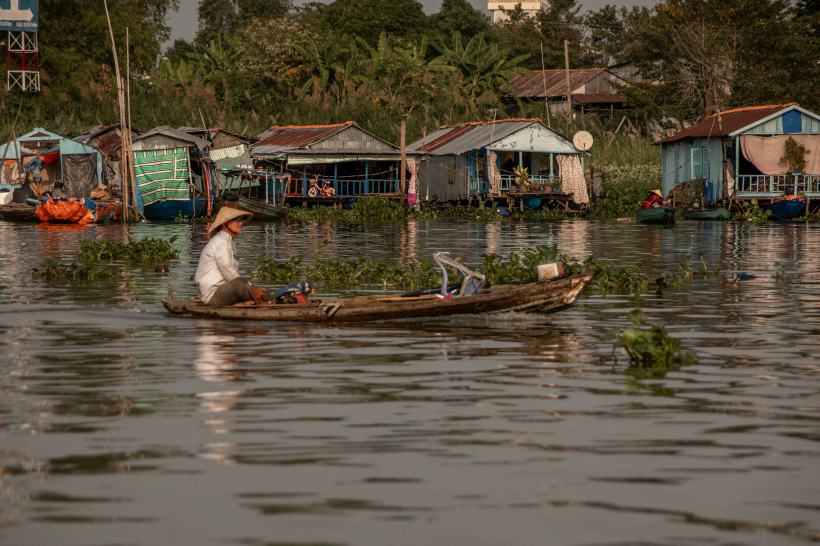 einwohner auf dem mekong