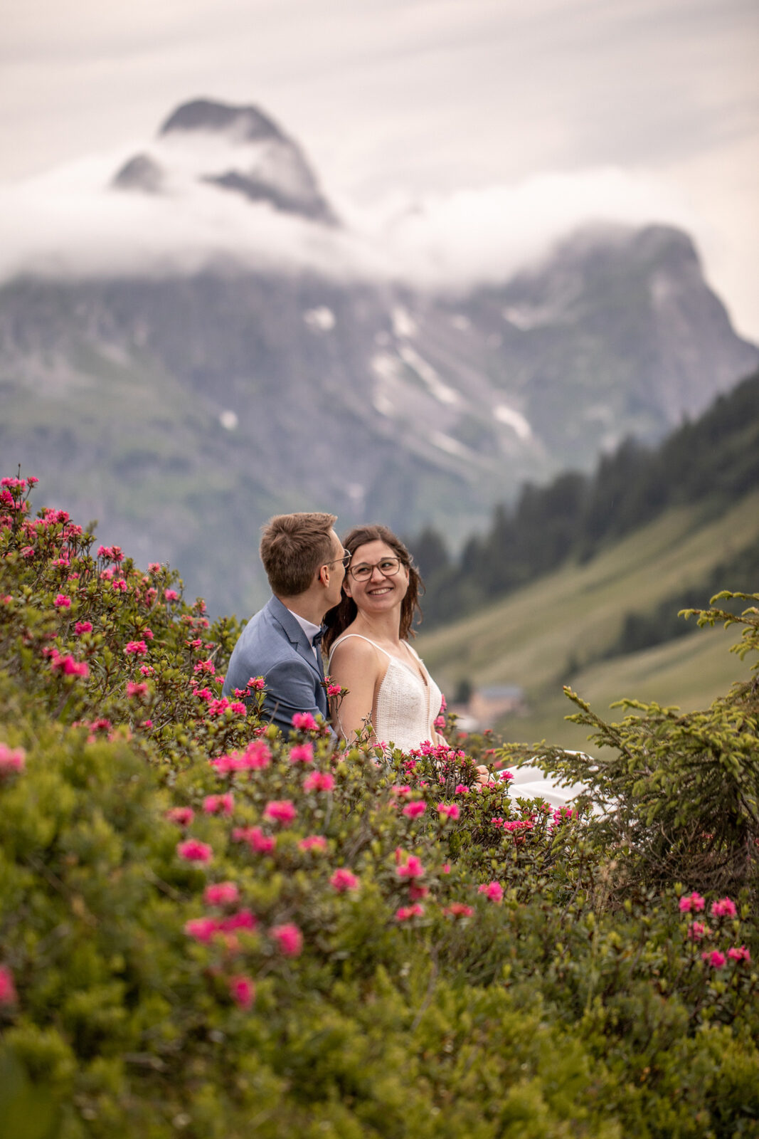 After wedding photos in the austrian alps