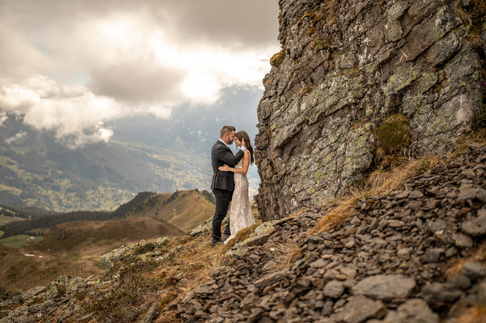 Heiraten in den Bergen Schweiz Fotografen