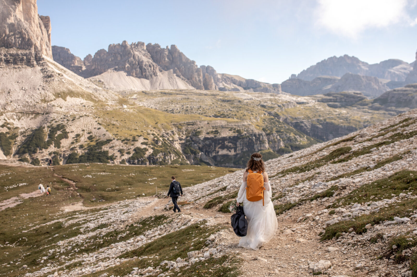 Wander und heiraten in den Dolomiten