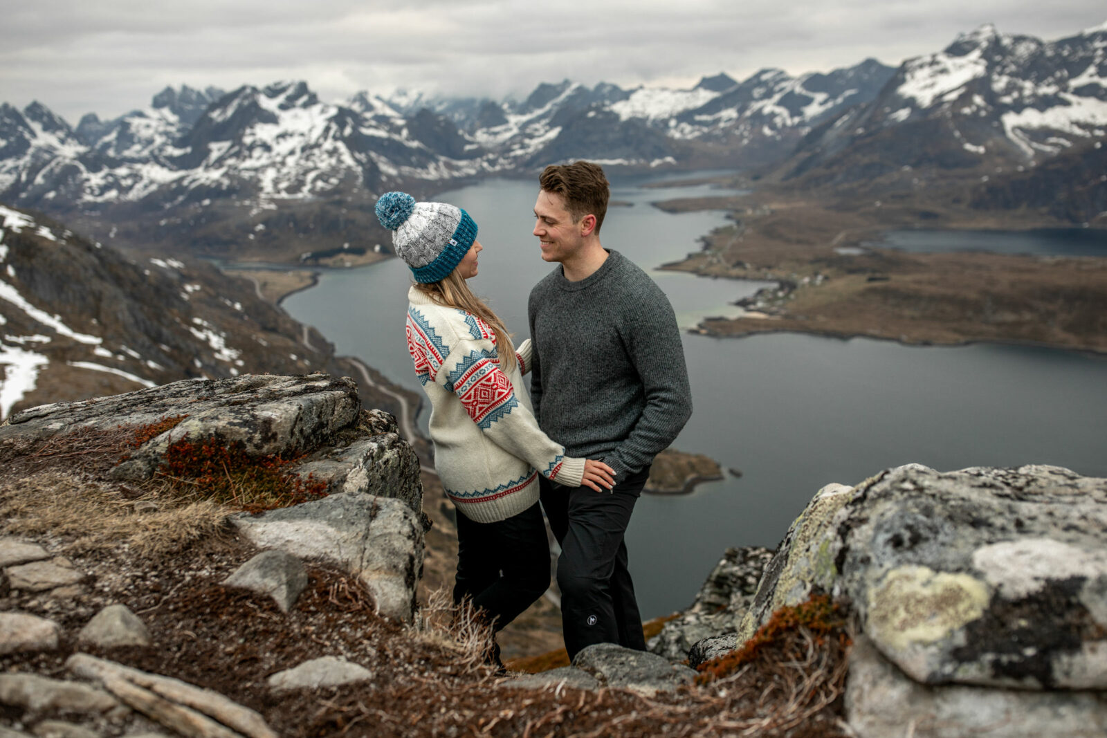 Paarshooting auf den Lofoten in Norwegen