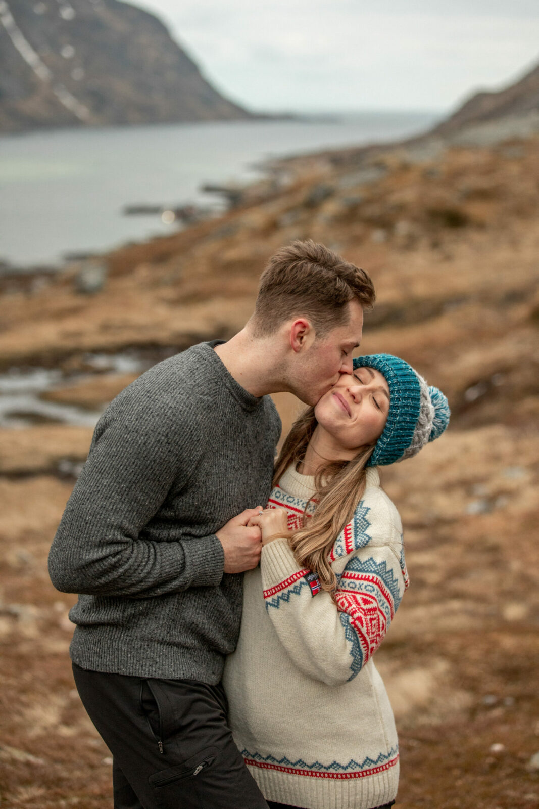 Verlobungsfotos Lofoten Norwegen