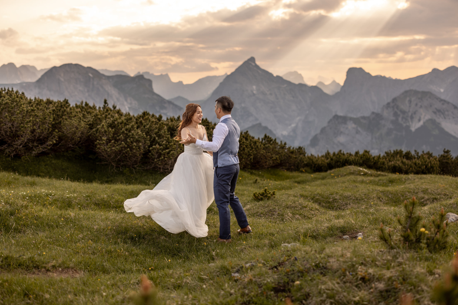 50 elopement hochzeit in den bergen in tirol