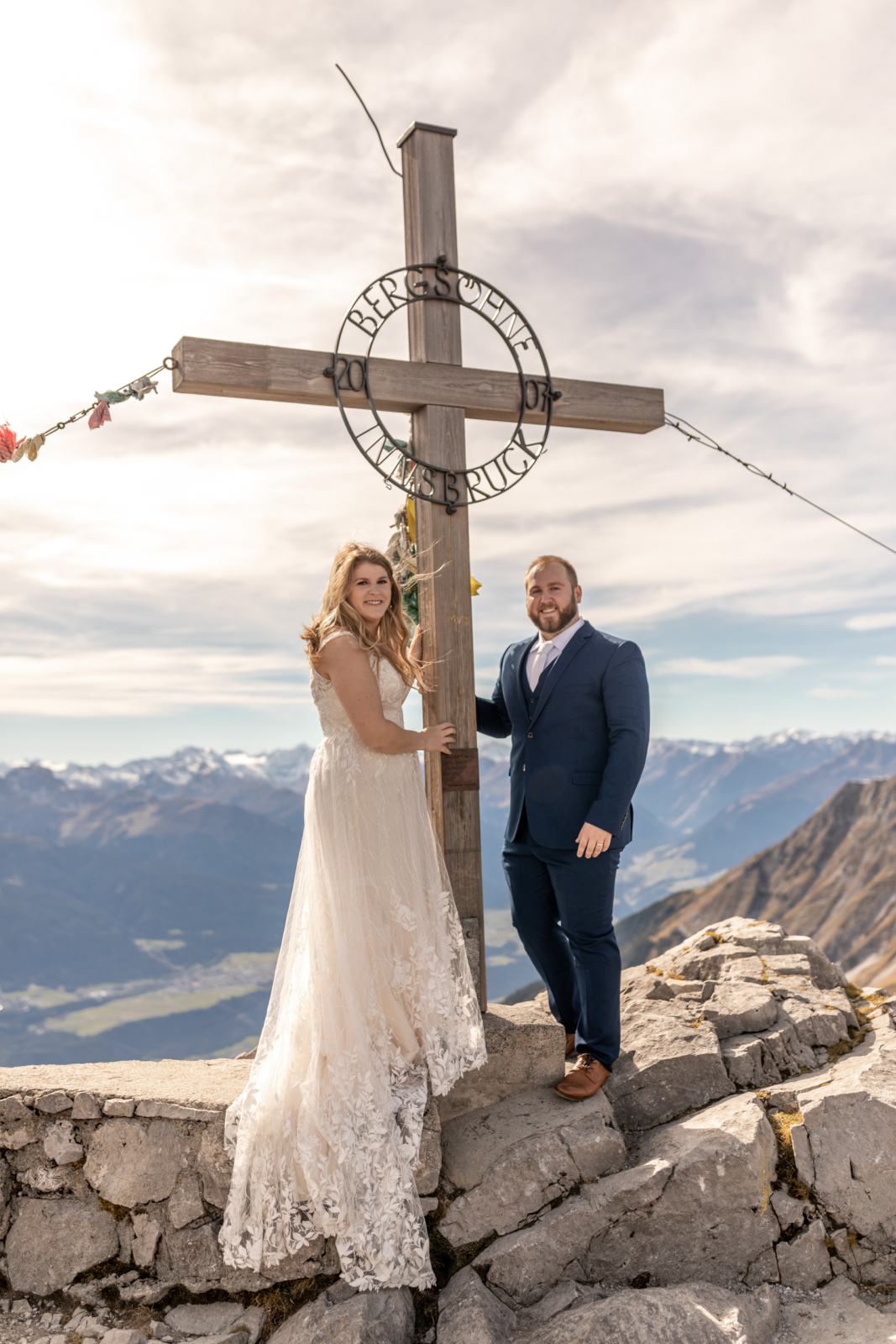 Hochzeitsfotos mit dem Gipfelkreuz