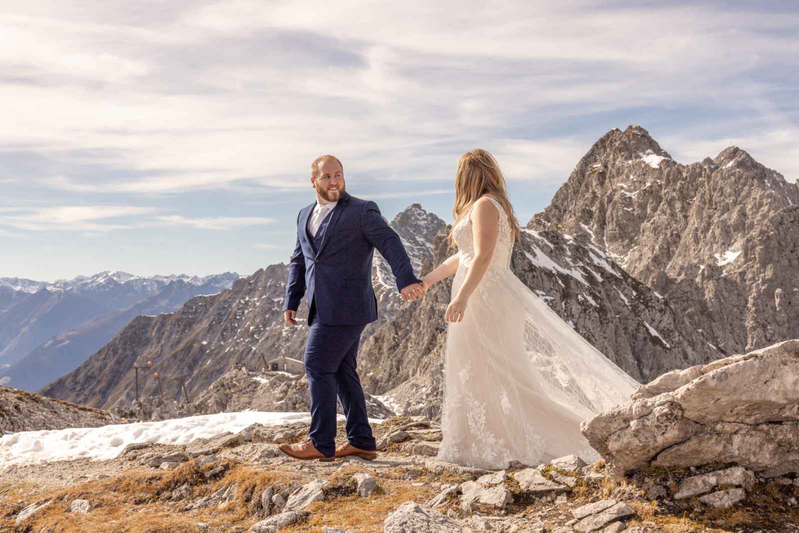 Elopement Hochzeit zu zweit auf der Nordkette Innsbruck