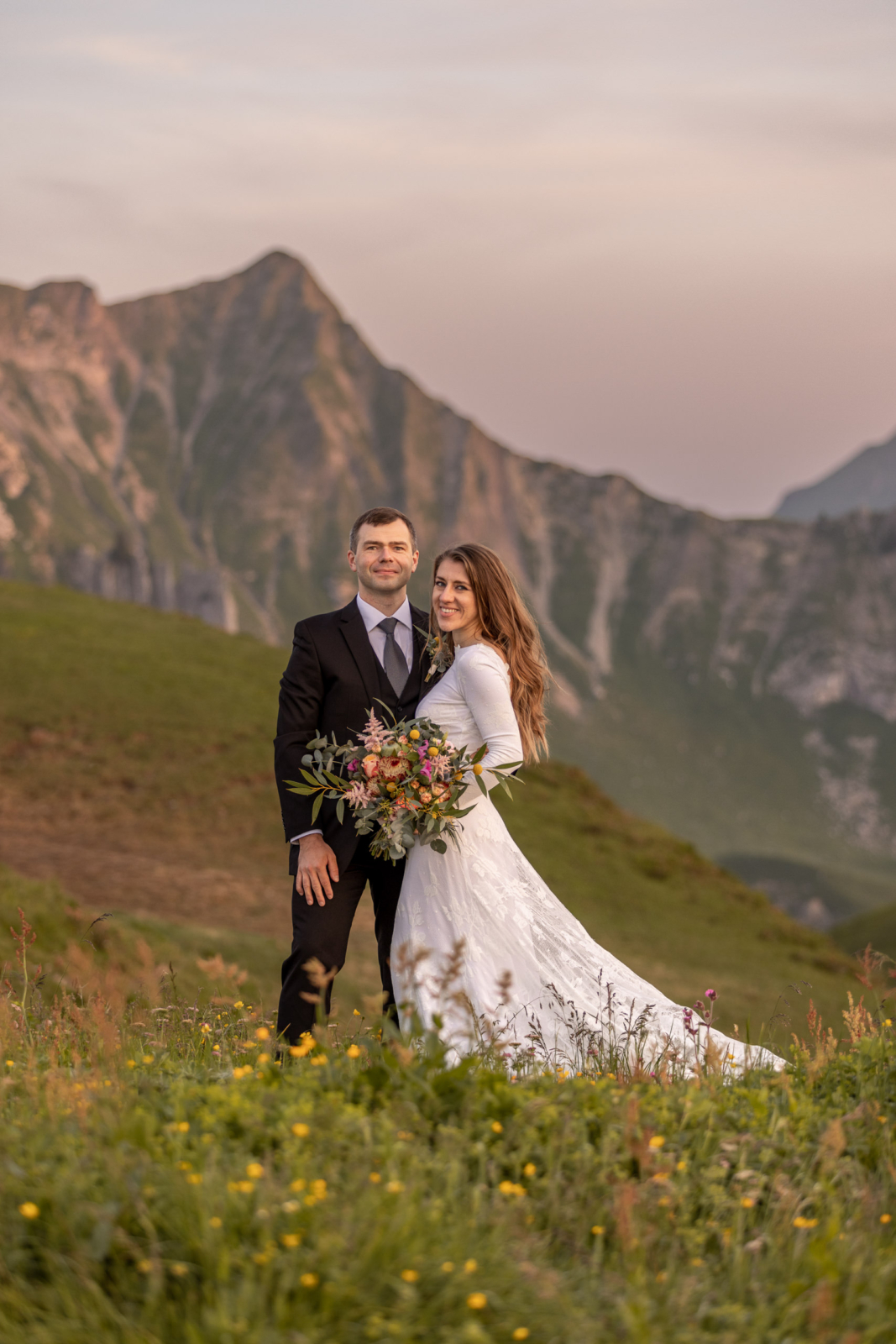 Hochzeitsfotos in den Alpen