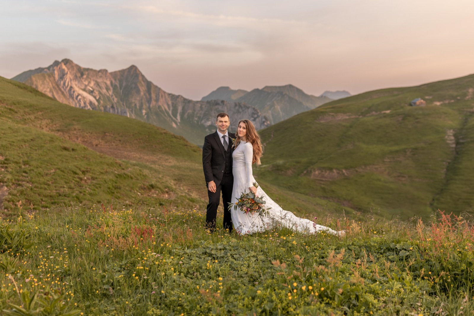 Berg Hochzeit in den Alpen