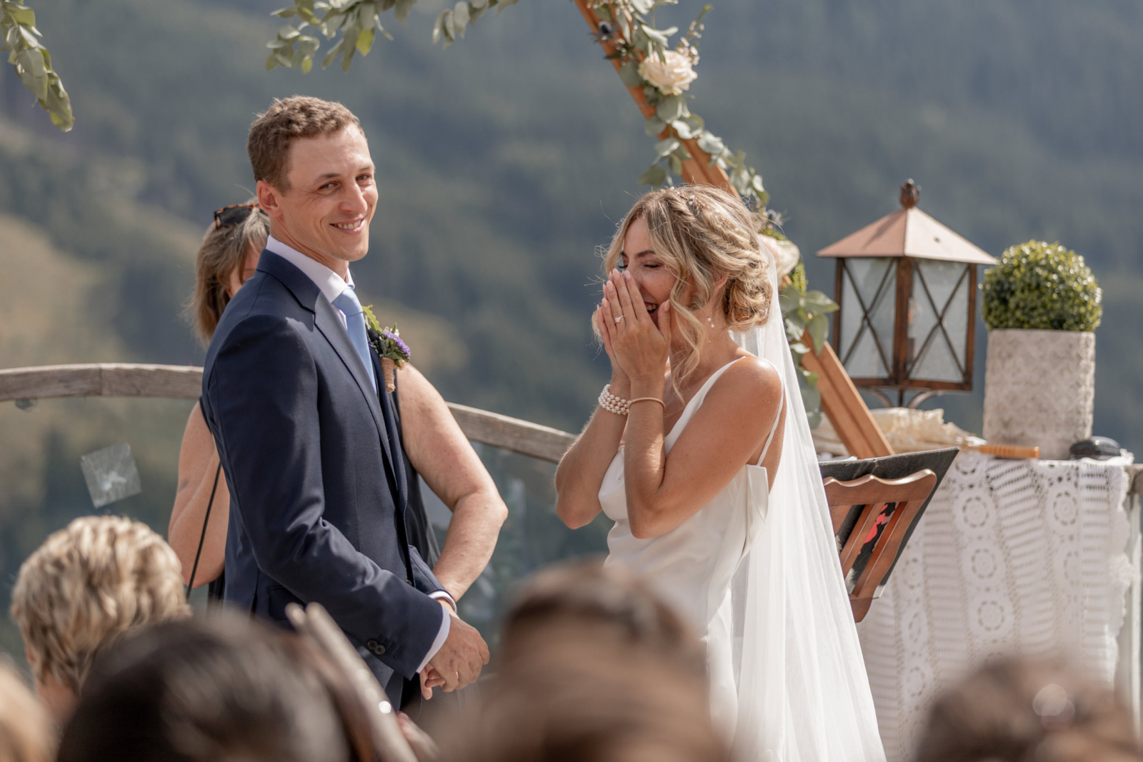 Emotionale Hochzeit in den Bergen