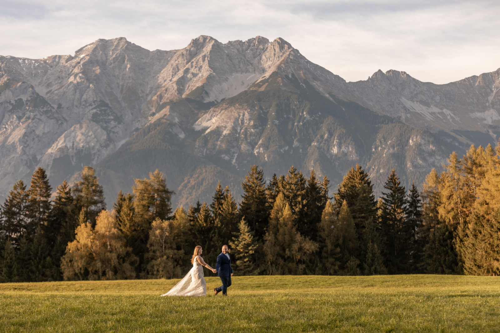 Hochzeitsfotos in den Bergen in Innsbruck